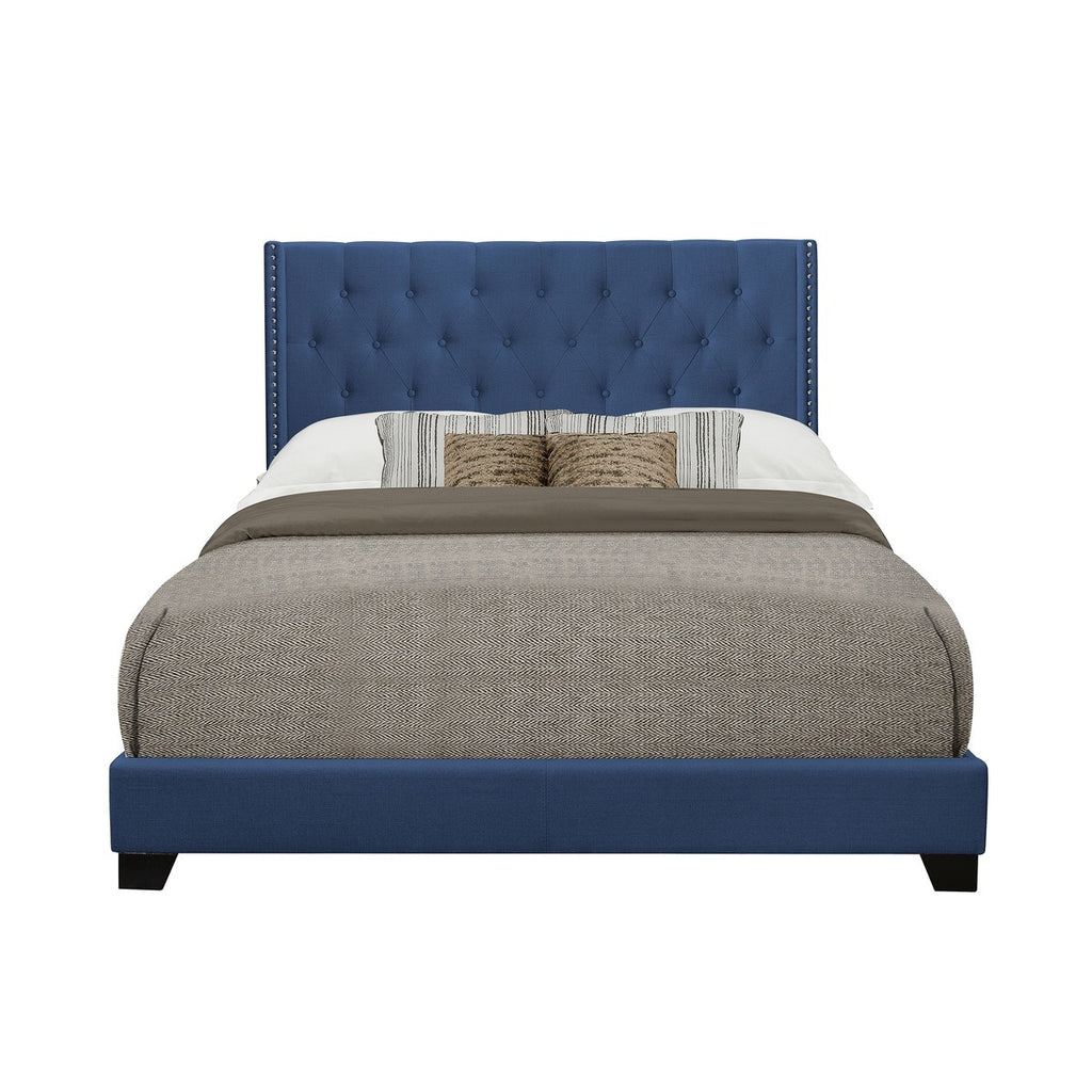 SH215FBLU-1 FULL BED W/BLUE FABRIC