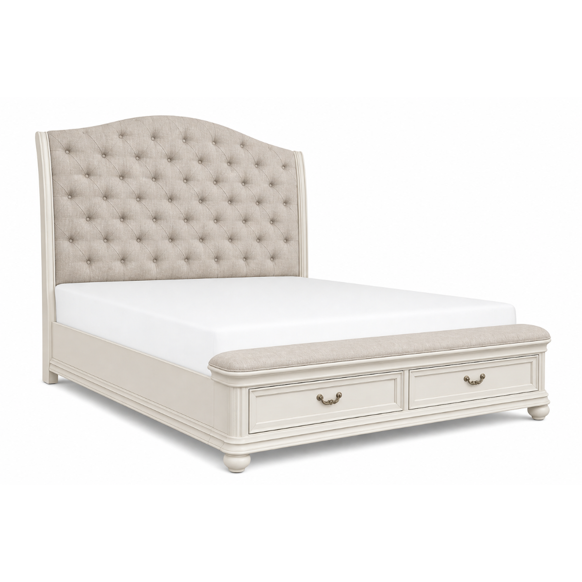 SH2318WHUP-1* QUEEN UPHL BED