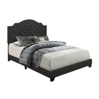 SH255KDGR-1 KING BED W/DARK GREY FABRIC