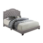 SH255KGRY-1 KING BED W/GREY FABRIC