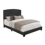 SH275KDGR-1 KING BED W/DARK GREY FABRIC