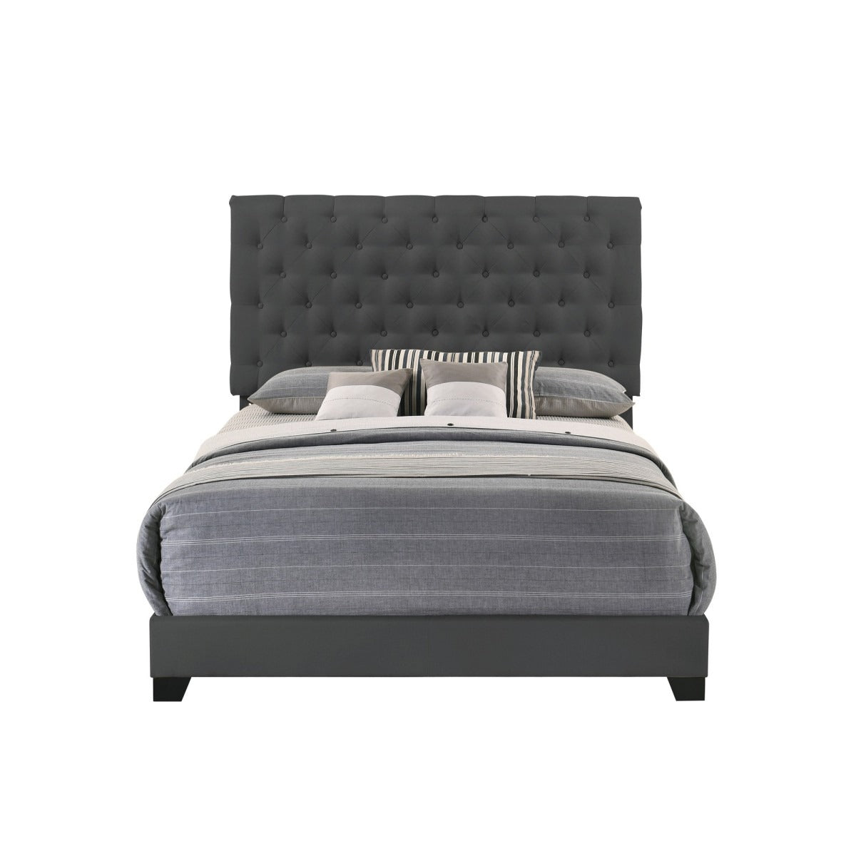 SH278FDGR-1 FULL BED W/DARK GREY FABRIC