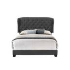 SH279KDGR-1 KING BED W/DARK GREY FABRIC