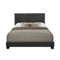 SH215DGR-1 QUEEN BED W/DARK GREY FABRIC