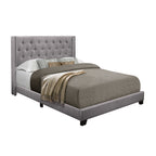 SH215FGRY-1 FULL BED W/GREY FABRIC