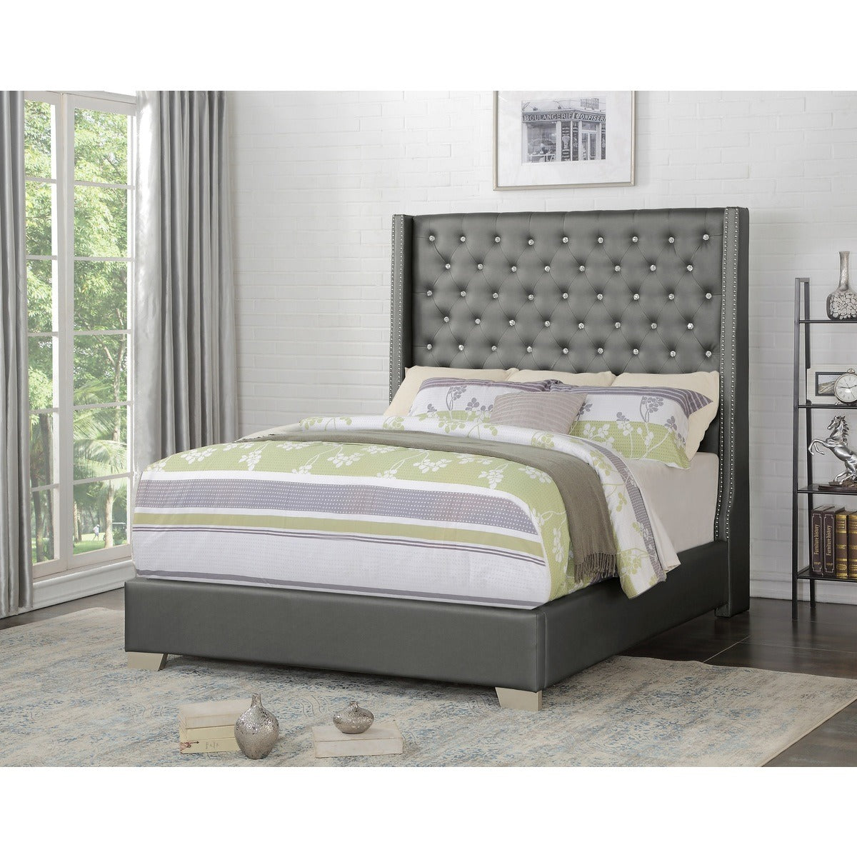 SH228K-1* UPHL PU EK BED, SILVER