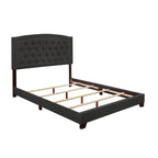 SH275KDGR-1 KING BED W/DARK GREY FABRIC