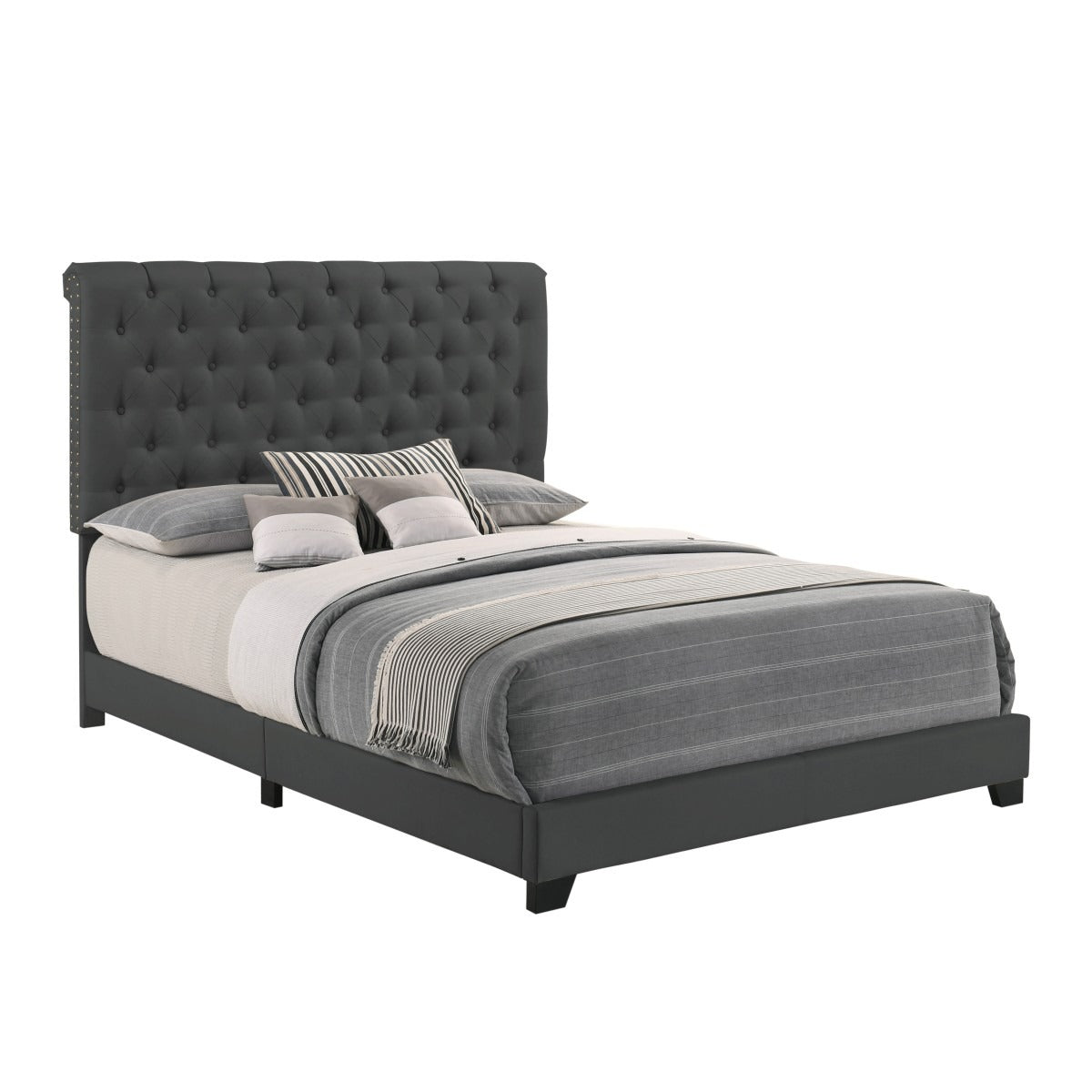 SH278FDGR-1 FULL BED W/DARK GREY FABRIC