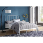 SH2017WH-1 QUEEN SIZE METAL BED, WHITE