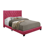SH215PNK-1 QUEEN BED W/PINK FABRIC