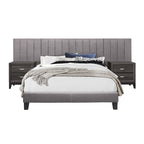 SH281KGRY-1*PN KING WALL BED WITH 2 PANELS, GRAY