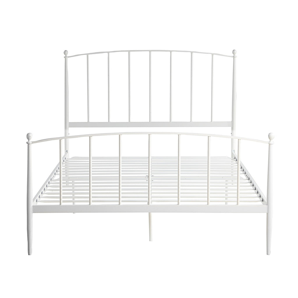 SH2017WH-1 QUEEN SIZE METAL BED, WHITE