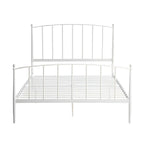 SH2017WH-1 QUEEN SIZE METAL BED, WHITE