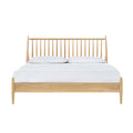 SH2225K-1EK KING SPINDLE WOOD BED, NATURAL FINISH