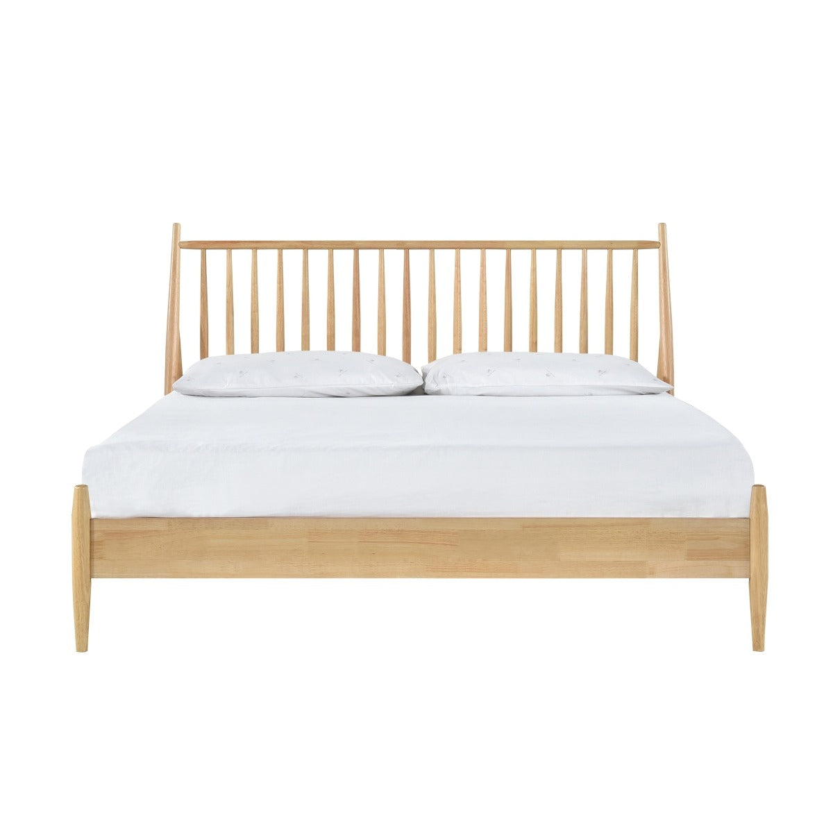 SH2225K-1EK KING SPINDLE WOOD BED, NATURAL FINISH