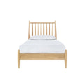 SH2225T-1 TWIN SPINDLE WOOD BED, NATURAL FINISH
