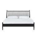SH2225BLKK-1EK KING SPINDLE WOOD BED, MATTE BLACK FINISH