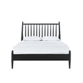 SH2225BLKF-1 FULL SPINDLE WOOD BED, MATTE BLACK FINISH