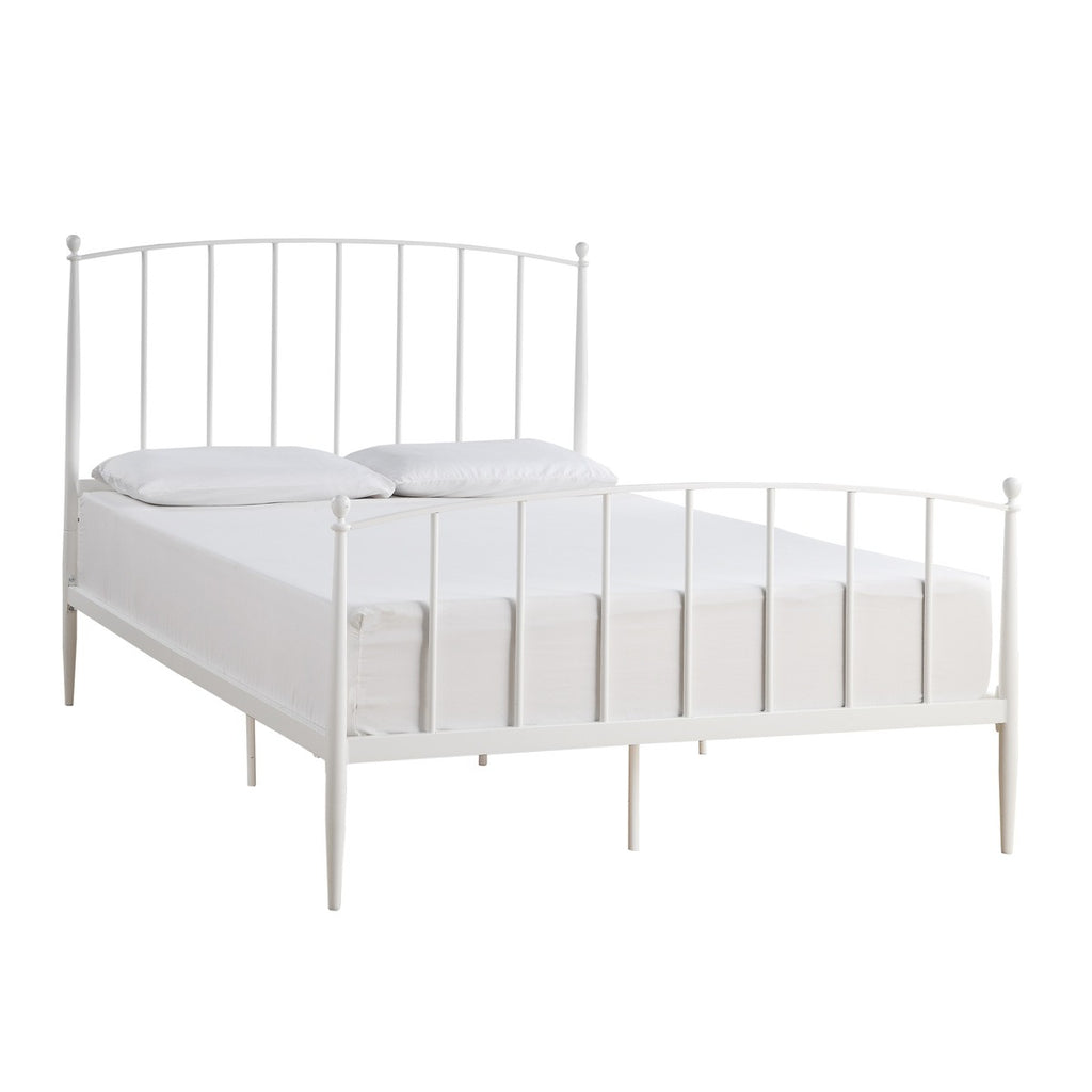 SH2017WH-1 QUEEN SIZE METAL BED, WHITE