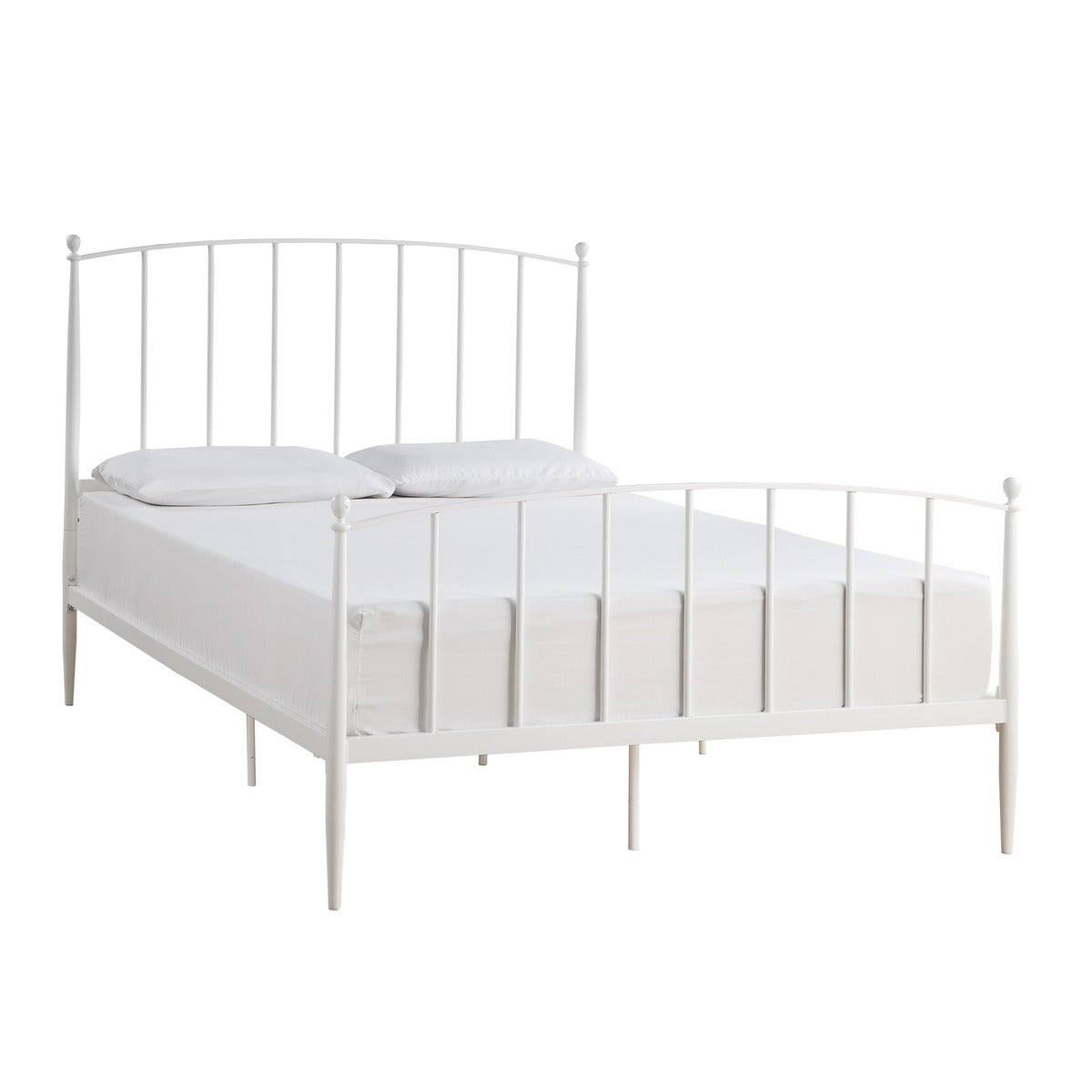 SH2017WH-1 QUEEN SIZE METAL BED, WHITE