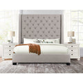 SH229NGRYK-1EK KING BED WITH GRAY FABRIC