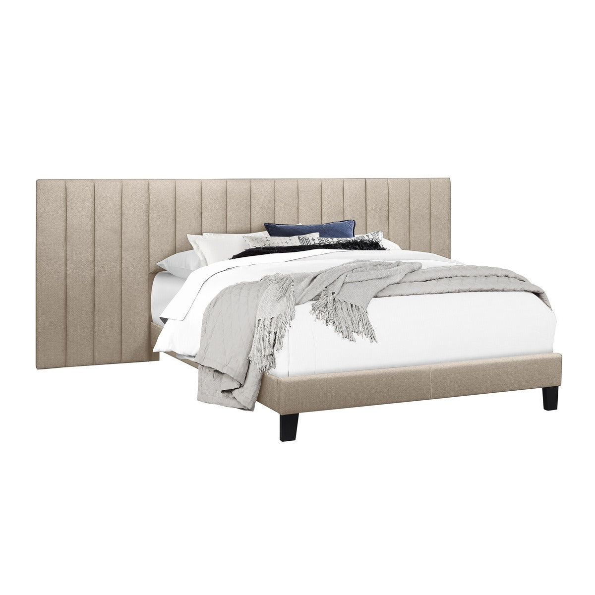 SH281KBGE-1*PN KING WALL BED WITH 2 PANELS, BEIGE