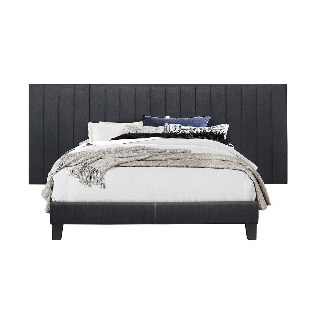 SH281FDGR-1*PN FULL WALL BED WITH 2 PANELS, DARK GRAY
