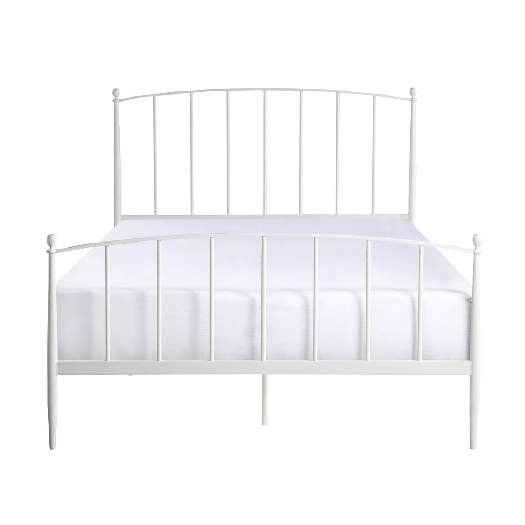SH2017WH-1 QUEEN SIZE METAL BED, WHITE