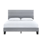 SH251GRYK-1EK KING PLATFORM BED W/ 13 SLATS, GRAY