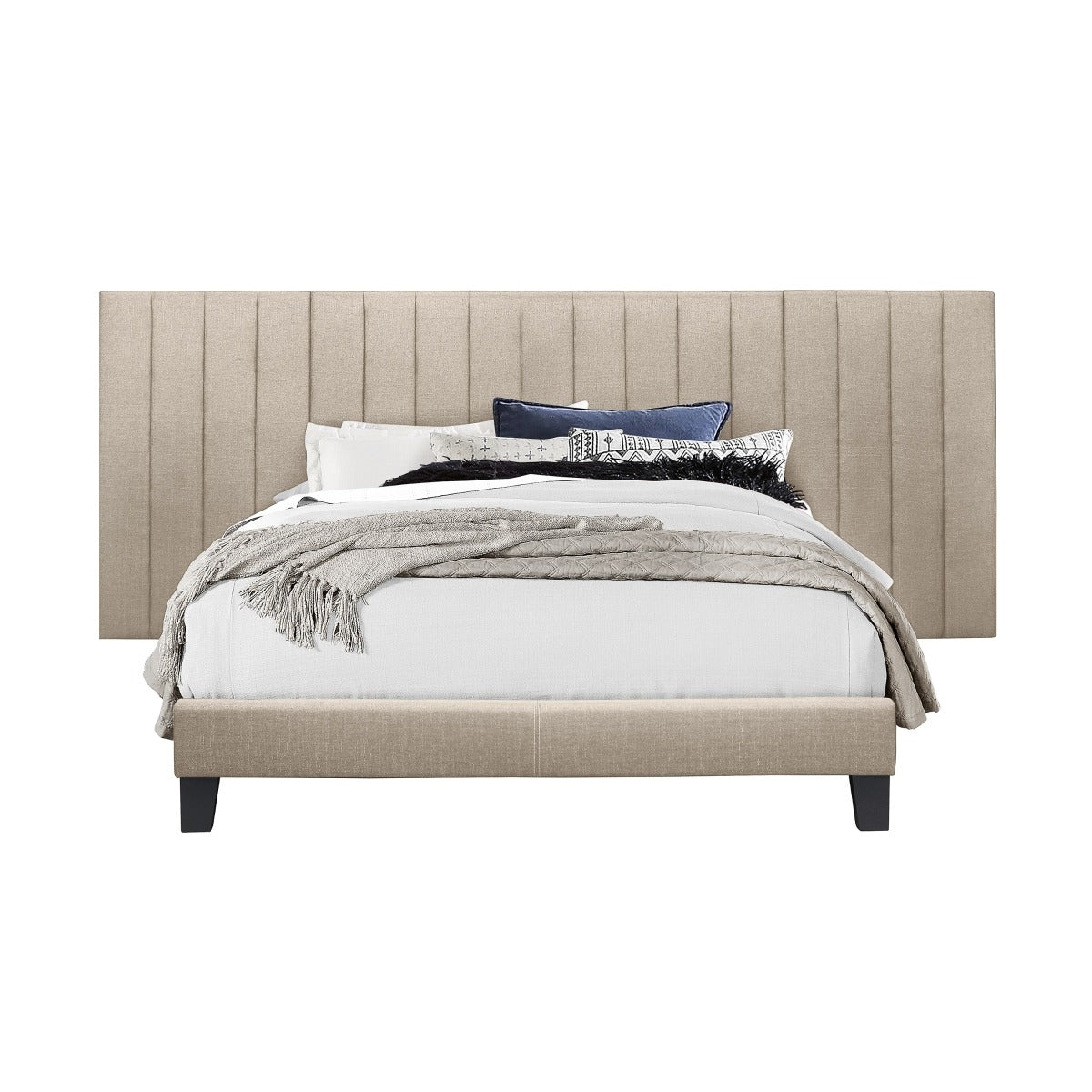 SH281KBGE-1*PN KING WALL BED WITH 2 PANELS, BEIGE