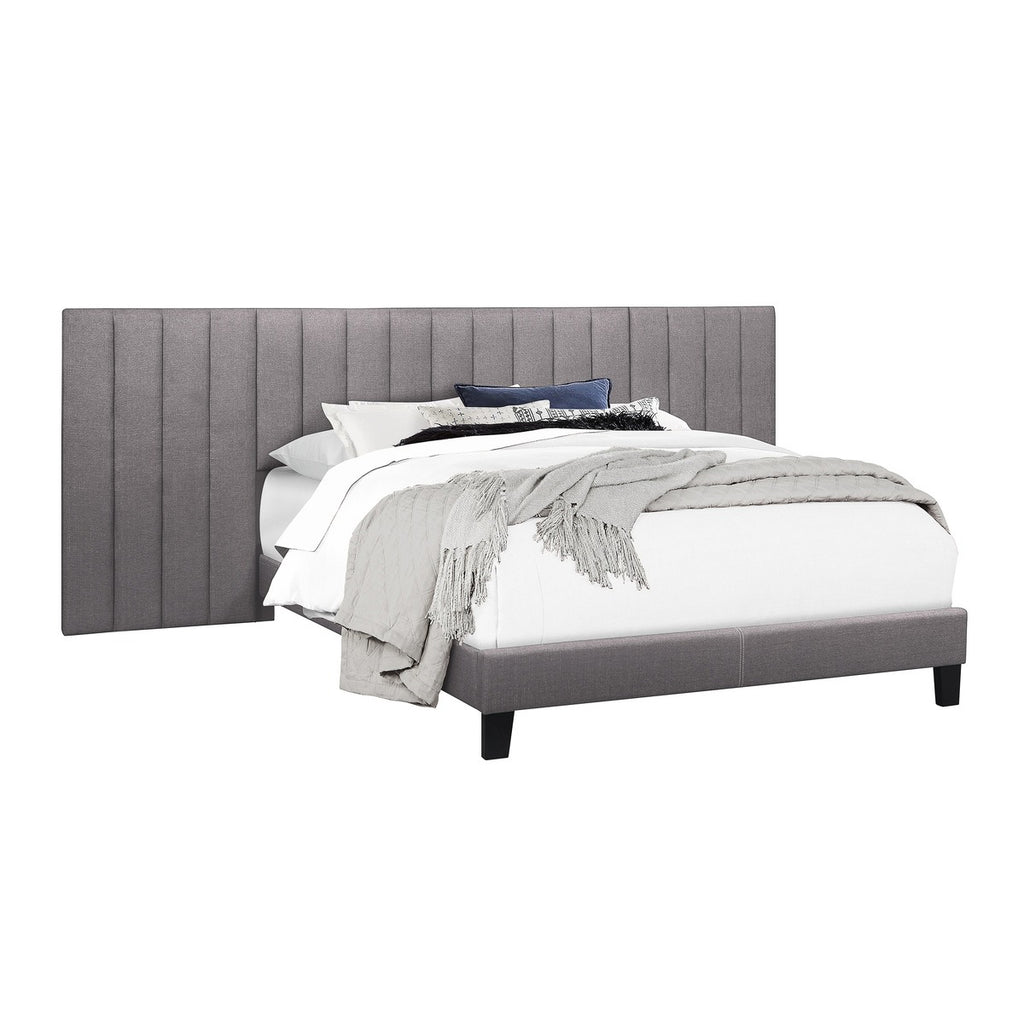 SH281KGRY-1*PN KING WALL BED WITH 2 PANELS, GRAY