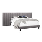 SH281KGRY-1*PN KING WALL BED WITH 2 PANELS, GRAY