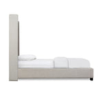 SH229NGRY-1 QUEEN BED WITH GRAY FABRIC