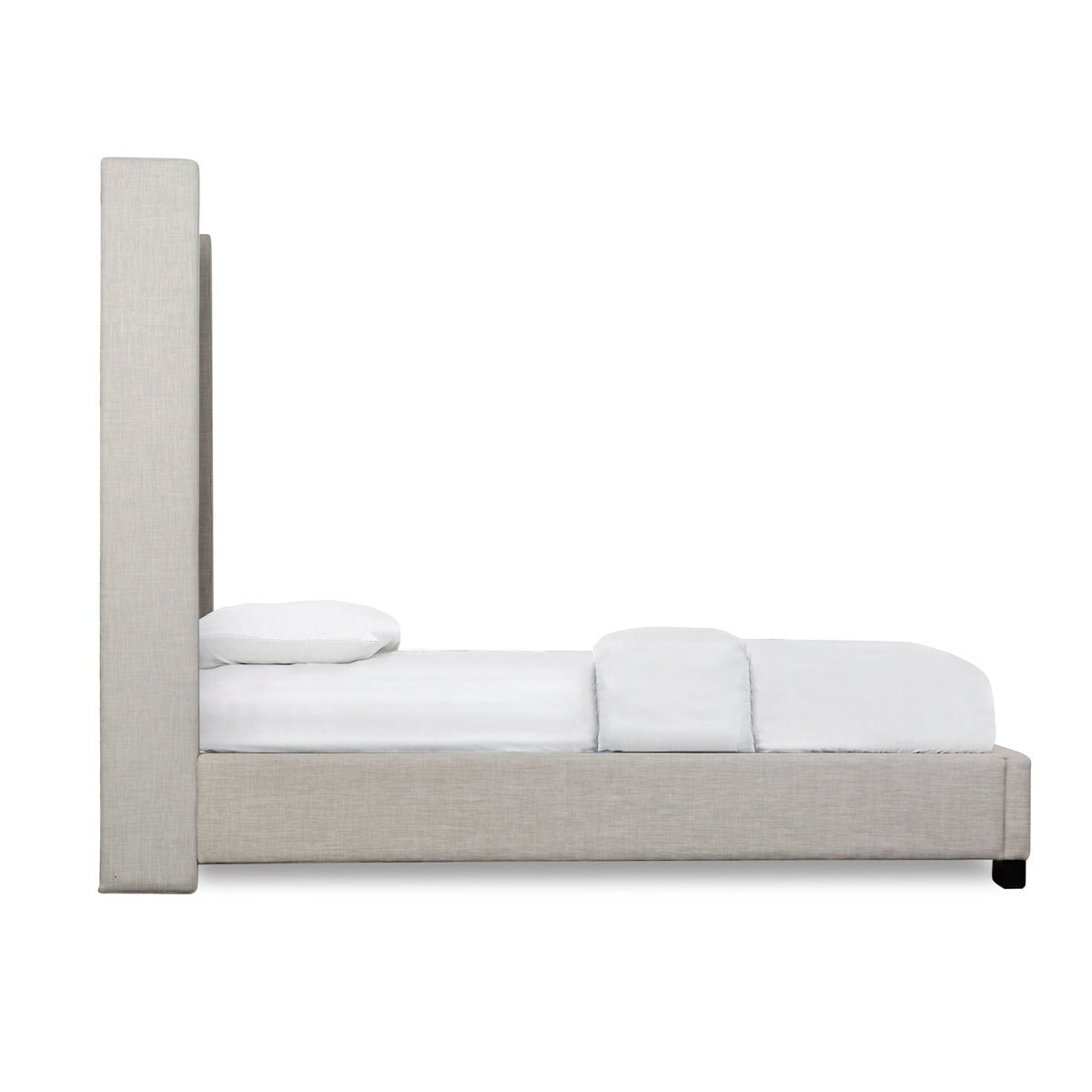 SH229NGRY-1 QUEEN BED WITH GRAY FABRIC