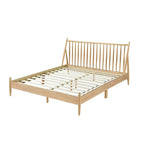 SH2225K-1EK KING SPINDLE WOOD BED, NATURAL FINISH