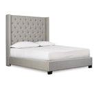 SH229NGRYK-1EK KING BED WITH GRAY FABRIC