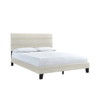 SH251BGEK-1EK KING PLATFORM BED W/ 13 SLATS, BEIGE