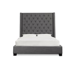 SH229NDGRK-1EK KING BED WITH DARK GRAY FABRIC