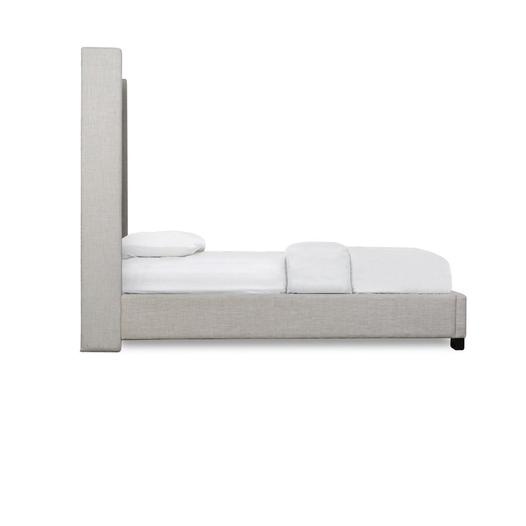 SH229NGRYK-1EK KING BED WITH GRAY FABRIC