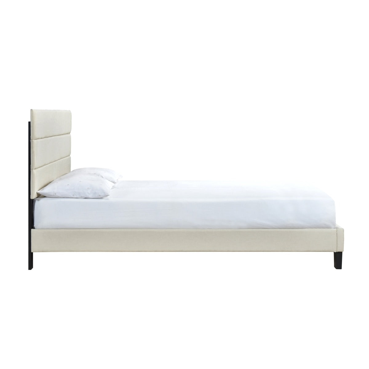 SH251BGE-1 QUEEN PLAFTORM BED W/ 13 SLATS, BEIGE