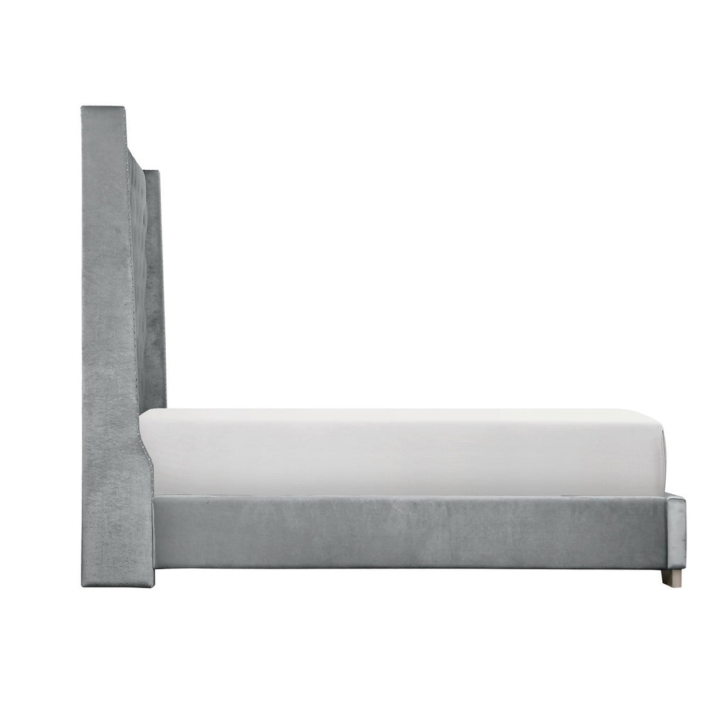 SH228GRY-1* UPHL VELVET QN HB, GRAY