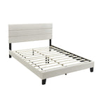 SH251BGE-1 QUEEN PLAFTORM BED W/ 13 SLATS, BEIGE