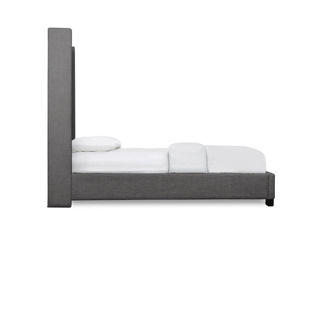 SH229NDGRK-1EK KING BED WITH DARK GRAY FABRIC