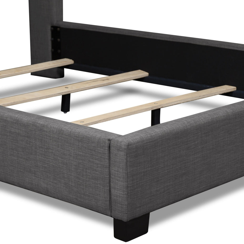 SH229NDGRK-1EK KING BED WITH DARK GRAY FABRIC