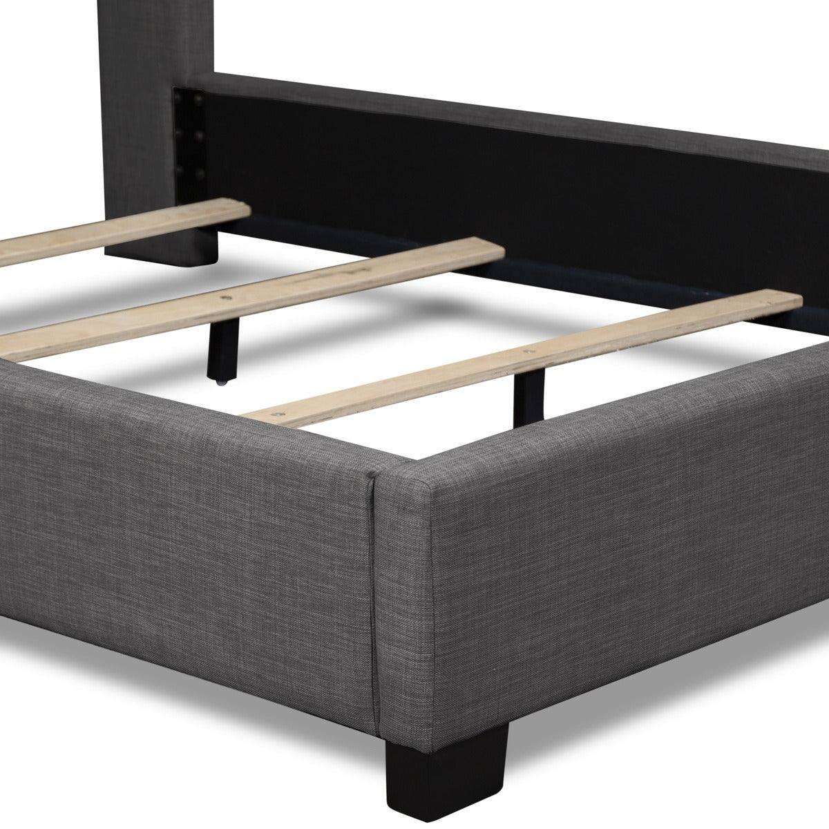SH229NDGRK-1EK KING BED WITH DARK GRAY FABRIC