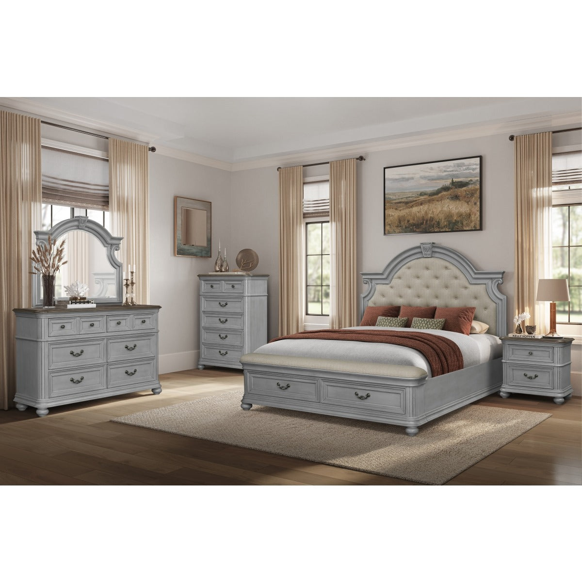 SH2318GY-5 DRESSER, GRAY