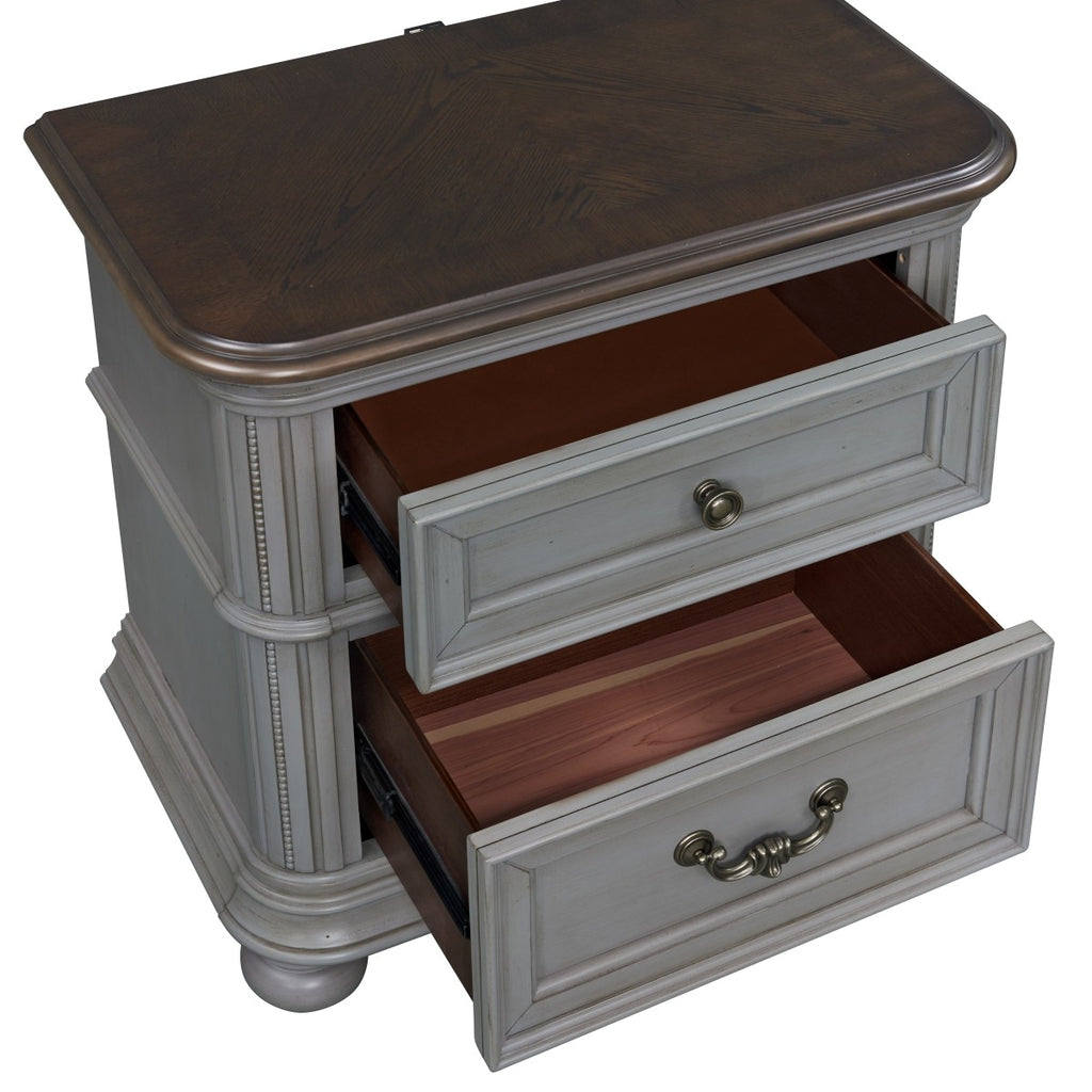 SH2318GY-4 NIGHT STAND WITH USB +C, GRAY