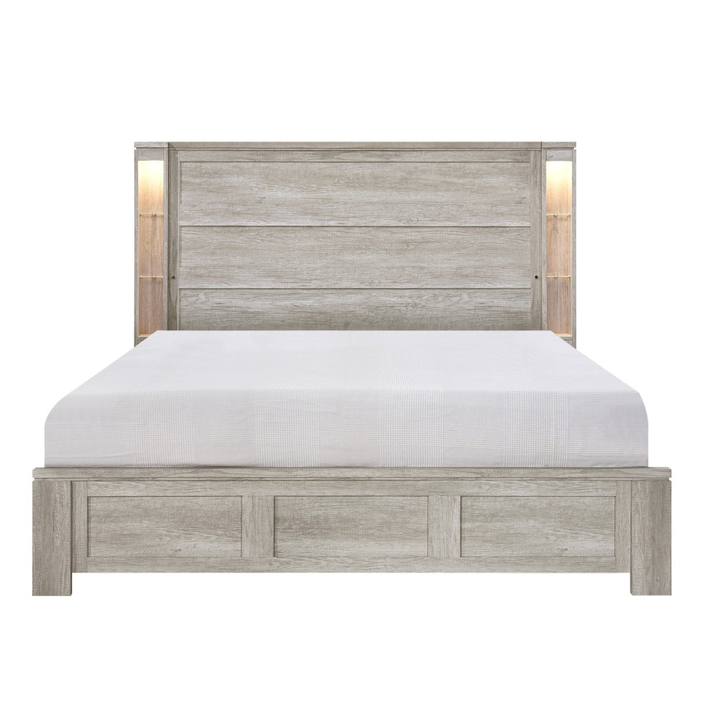 SH2525K-1EK* EK BED, LED LIGHTS AND OPEN SHELVES