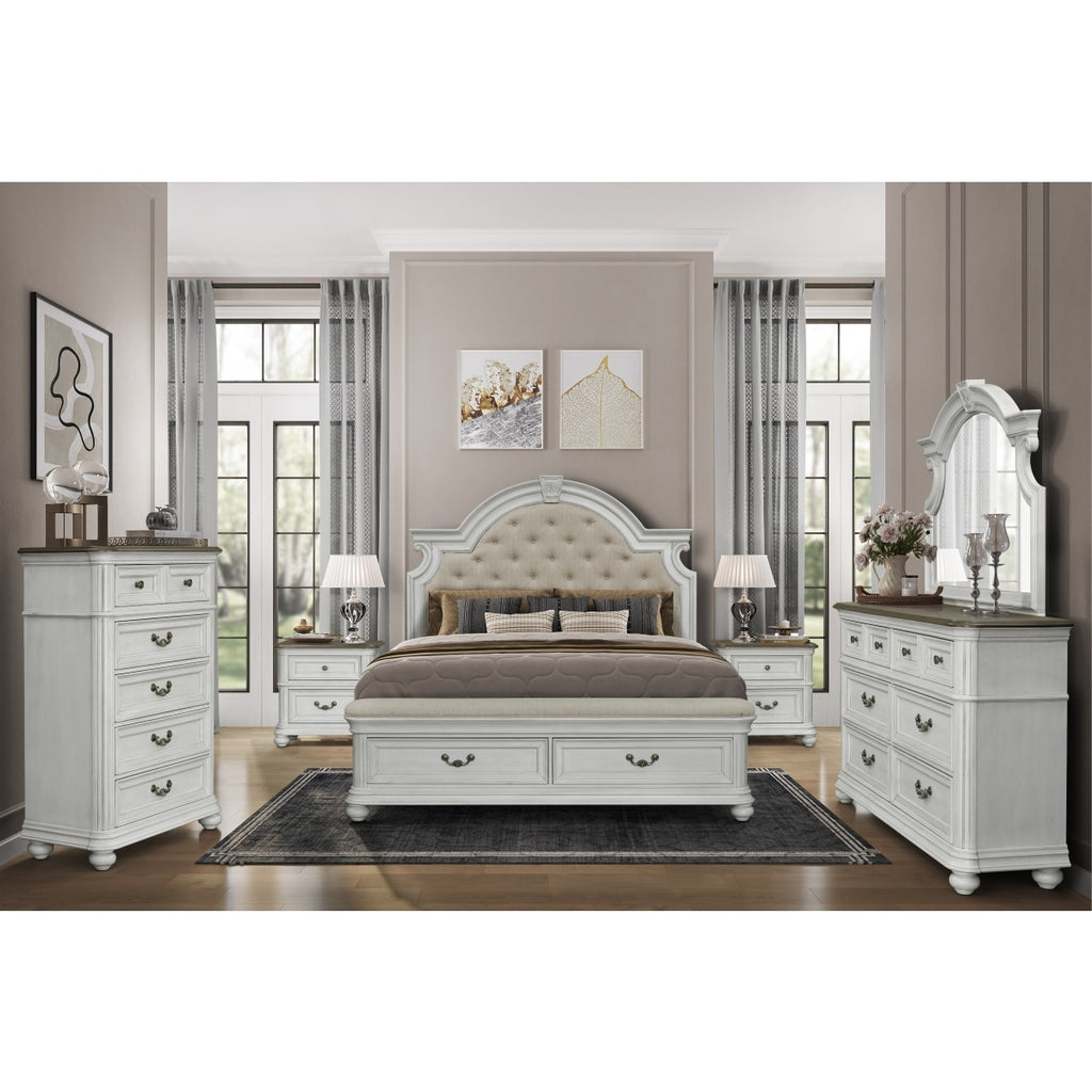 SH2318WH-4 NIGHT STAND WITH USB +C, WHITE