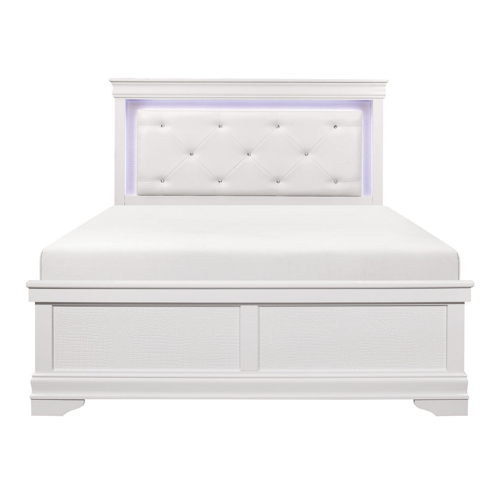1556WK-1EK* Eastern King Bed with LED Lighting